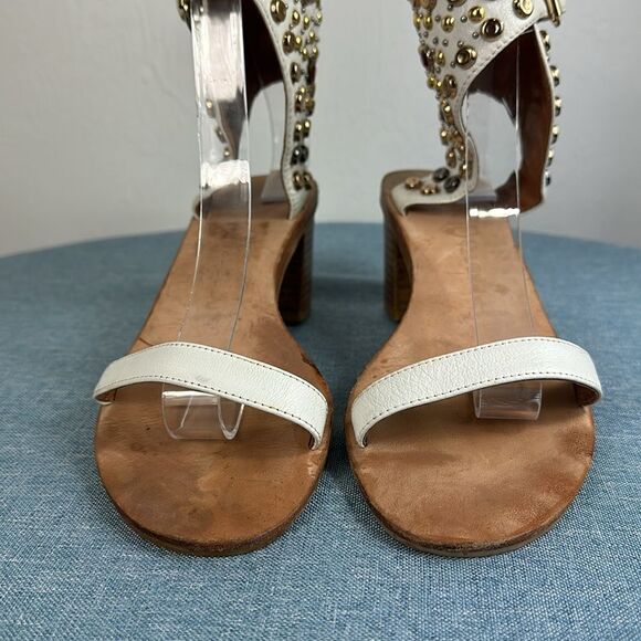 Jeffrey Campbell Seneca Embellished Studded Leather Sandals Size 8 - Picture 4 of 11